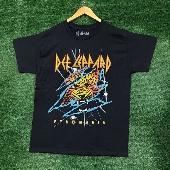 Def Leppard Pyromania Rock Till You Drop Tour 93 Rock Band T-Shirt Size Large - Picture 1 of 4